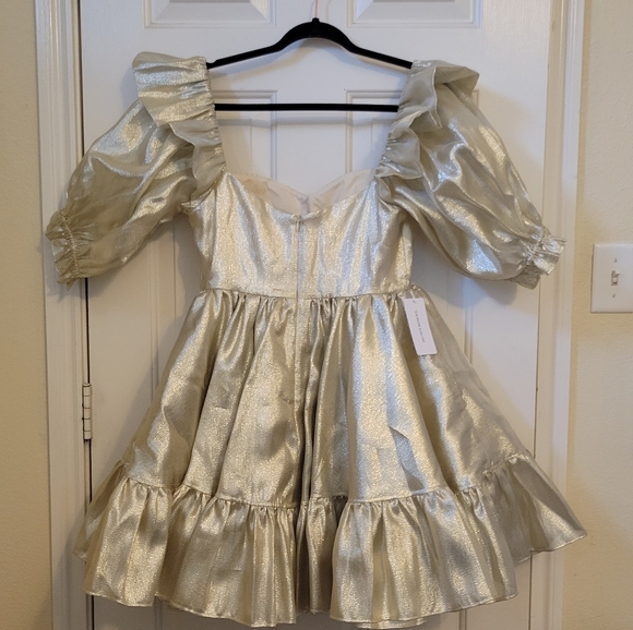 Selkie Bebe Bloom Dress in Champagne - Picture 7 of 11